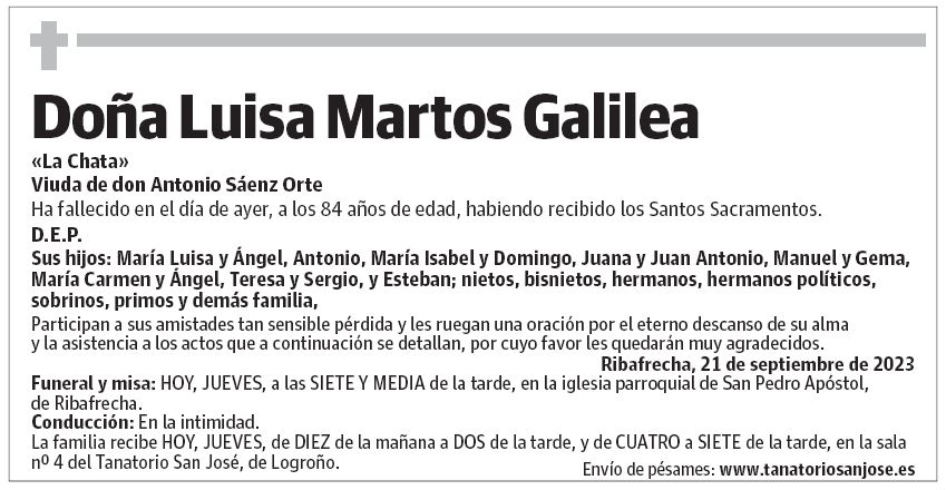 Doña Luisa Martos Galilea