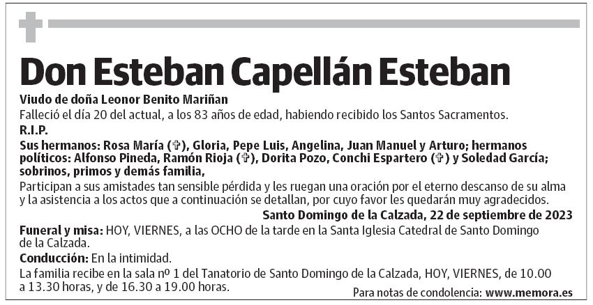 Don Esteban Capellán Esteban