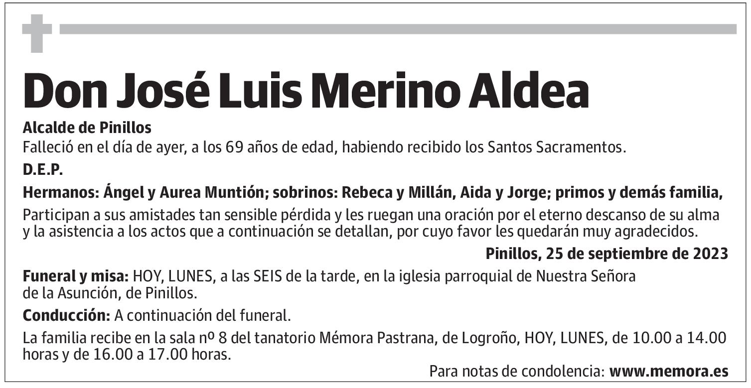 Don José Luis Merino Aldea