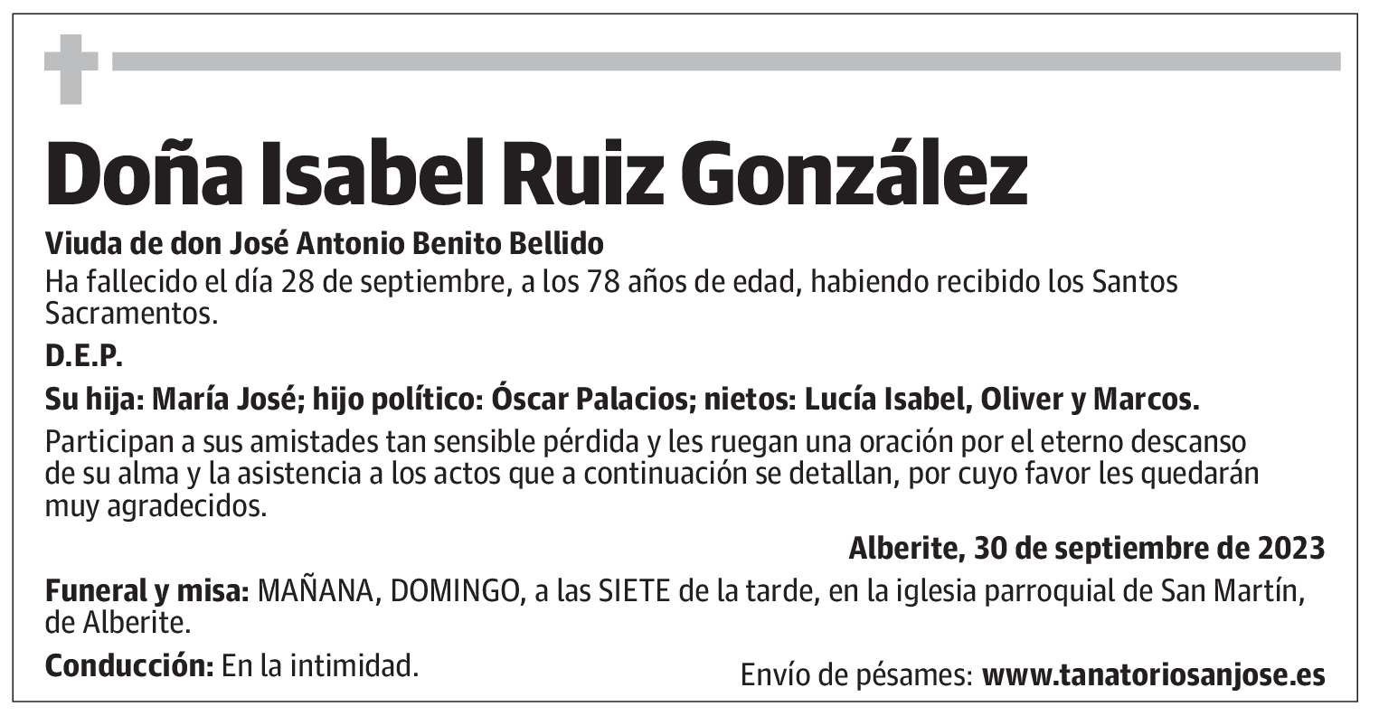 Doña Isabel Ruiz González