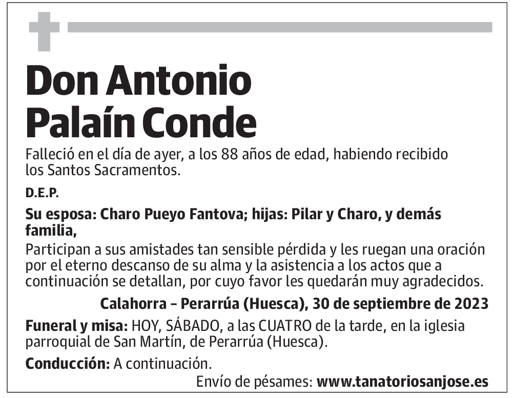 Don Antonio Palaín Conde
