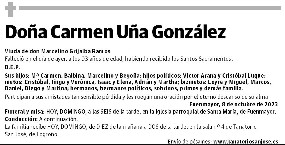 Doña Carmen Uña González
