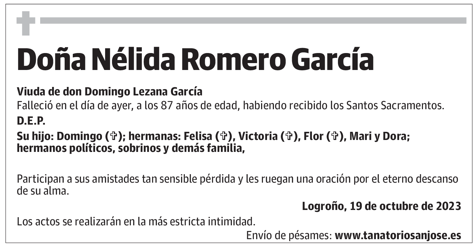 Doña Nélida Romero García