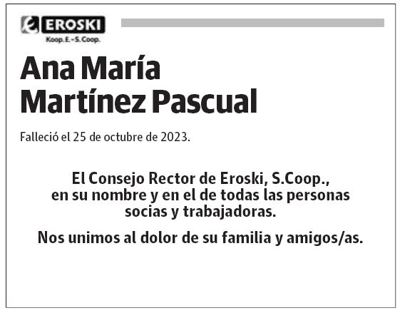 Ana María Martínez Pascual