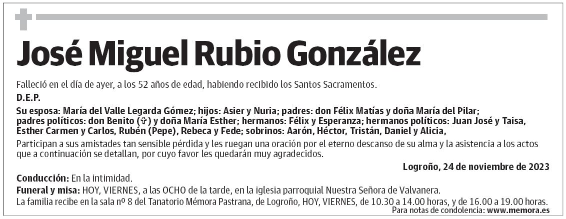 José Miguel Rubio González