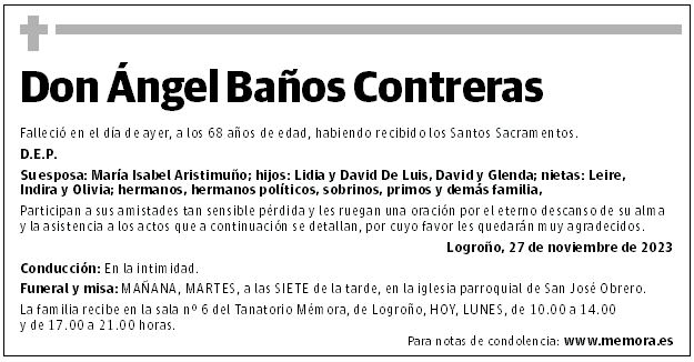 Don Ángel Baños Contreras
