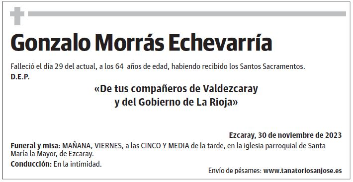 Gonzalo Morrás Echevarría
