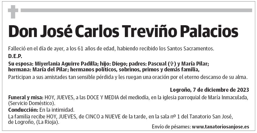 Don José Carlos Treviño Palacios