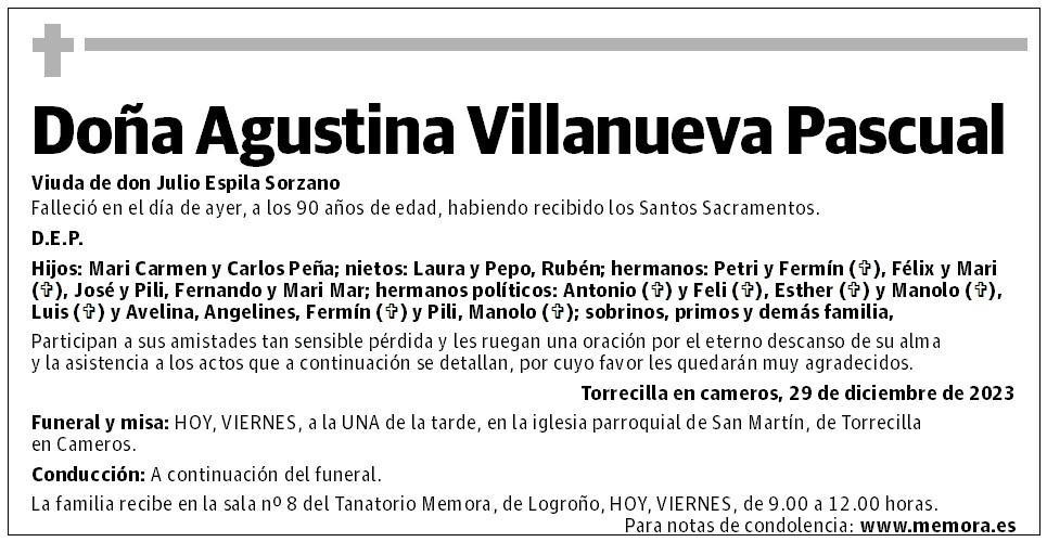 Doña Agustina Villanueva Pascual