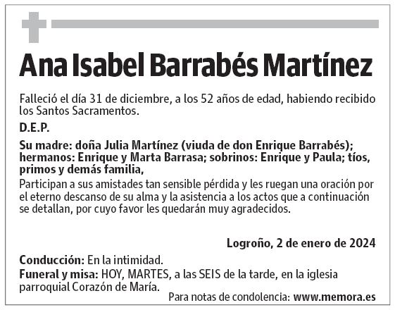 Ana Isabel Barrabés Martínez
