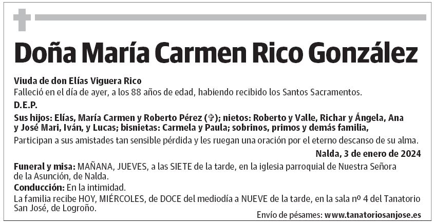 Doña María Carmen Rico González