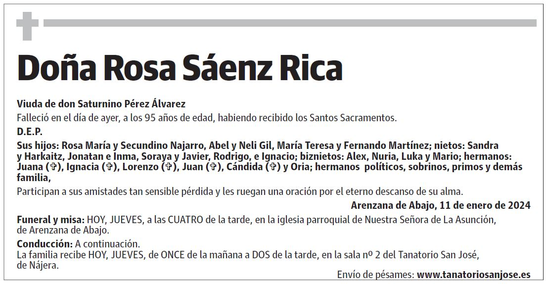 Doña Rosa Sáenz Rica