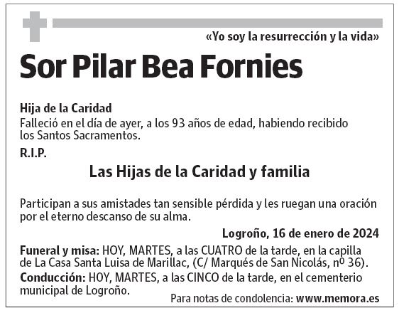 Sor Pilar Bea Fornies