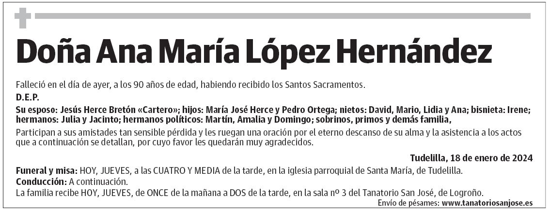 Doña Ana María López Hernández