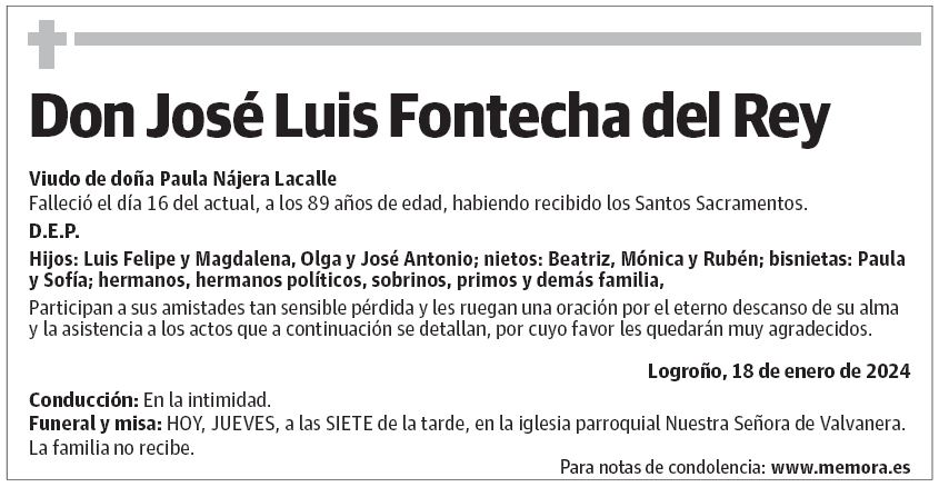 Don José Luis Fontecha del Rey