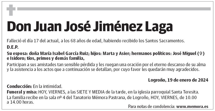 Don Juan José Jiménez Laga