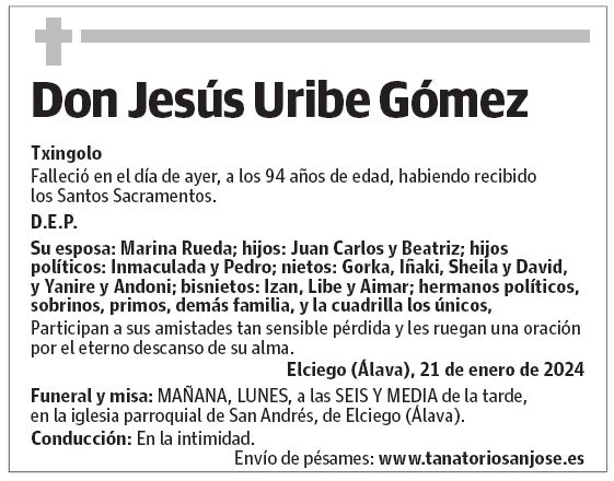 Don Jesús Uribe Gómez