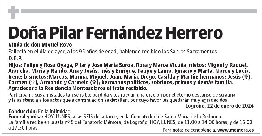 Doña Pilar Fernández Herrero