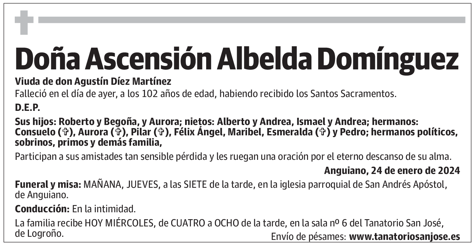 Doña Ascensión Albelda Domínguez