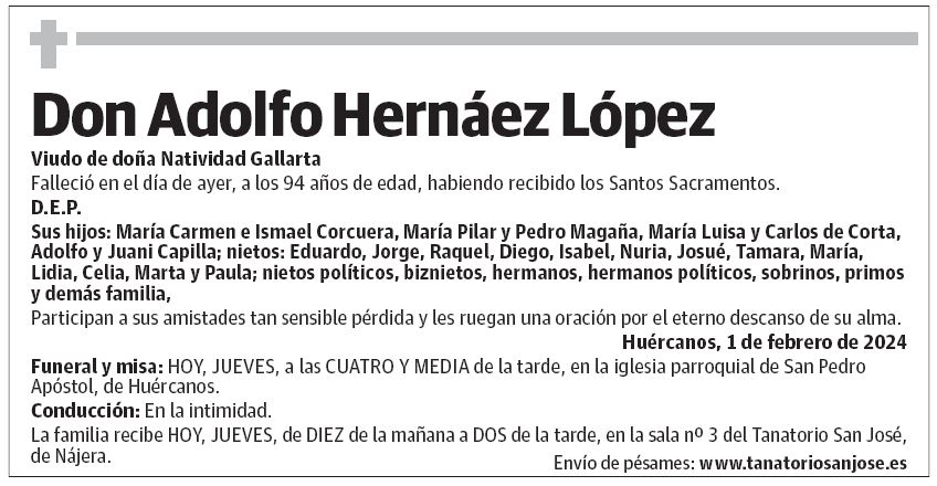 Don Adolfo Hernáez López