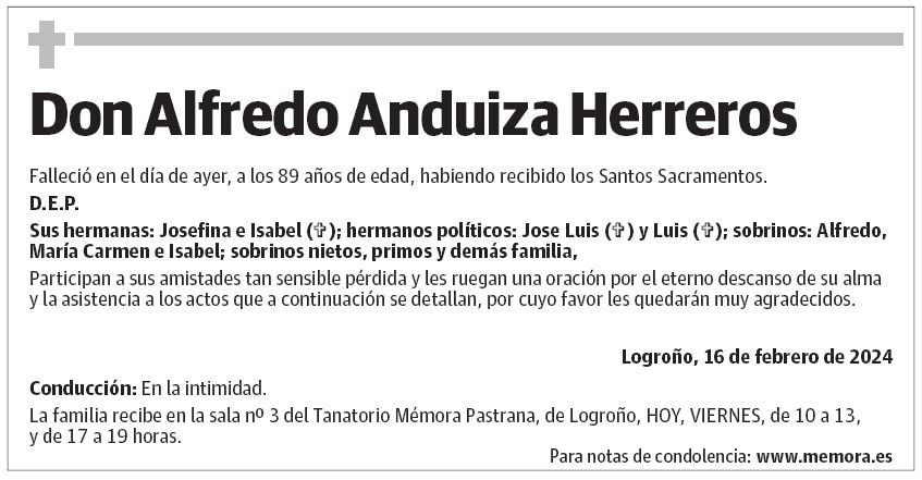Don Alfredo Anduiza Herreros