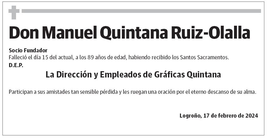 Don Manuel Quintana Ruiz-Olalla