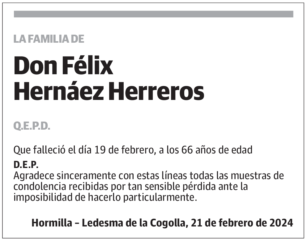 Don Félix Hernáez Herreros