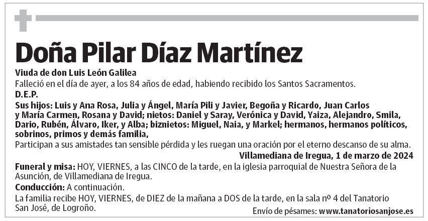 Doña Pilar Díaz Martínez