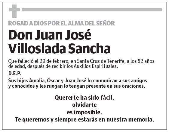 Don Juan José Villoslada Sancha