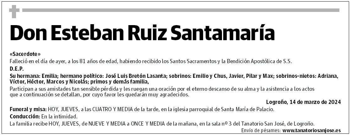 Don Esteban Ruiz Santamaría