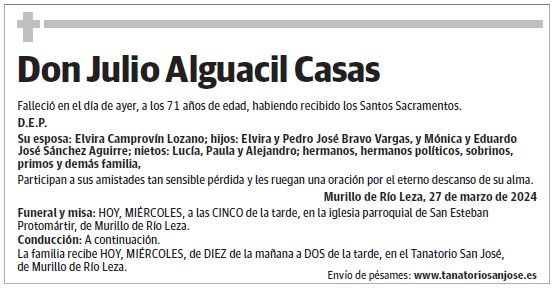 Don Julio Alguacil Casas