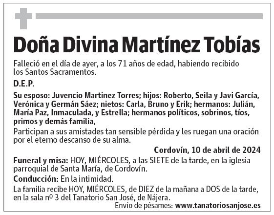 Doña Divina Martínez Tobías