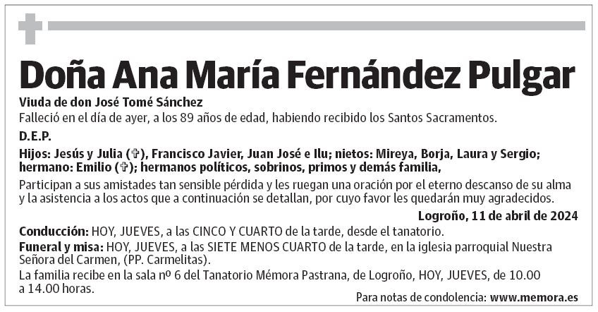 Doña Ana María Fernández Pulgar