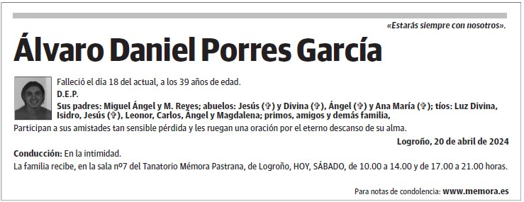 Álvaro Daniel Porres García