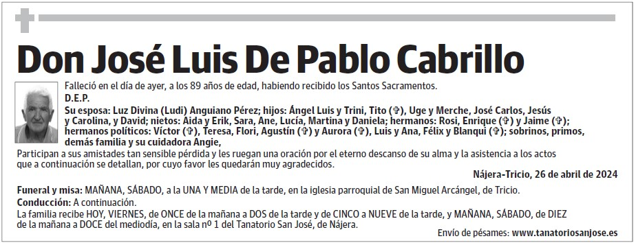 Don José Luis De Pablo Cabrillo