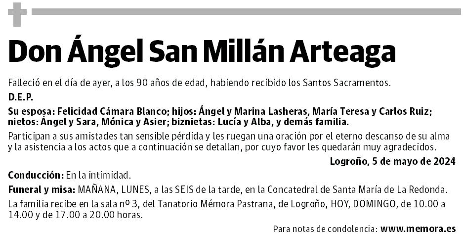 Don Ángel San Millán Arteaga