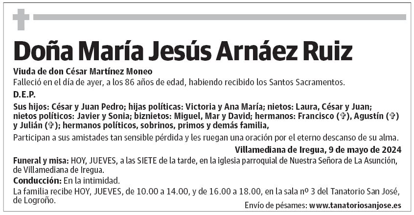 Doña María Jesús Arnáez Ruiz