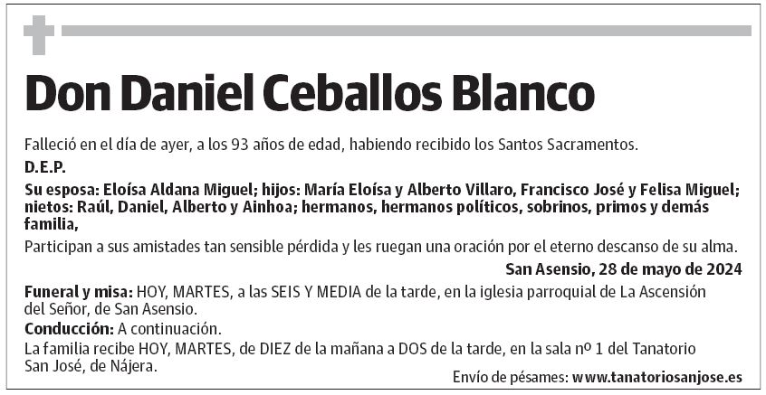 Don Daniel Ceballos Blanco