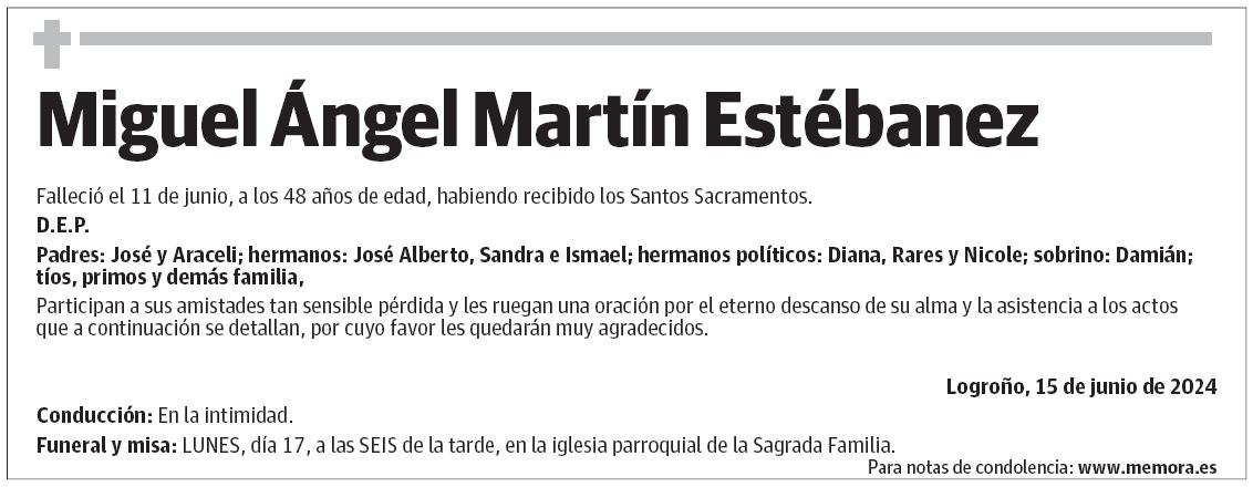 Miguel Ángel Martín Estébanez