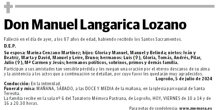 Don Manuel Langarica Lozano