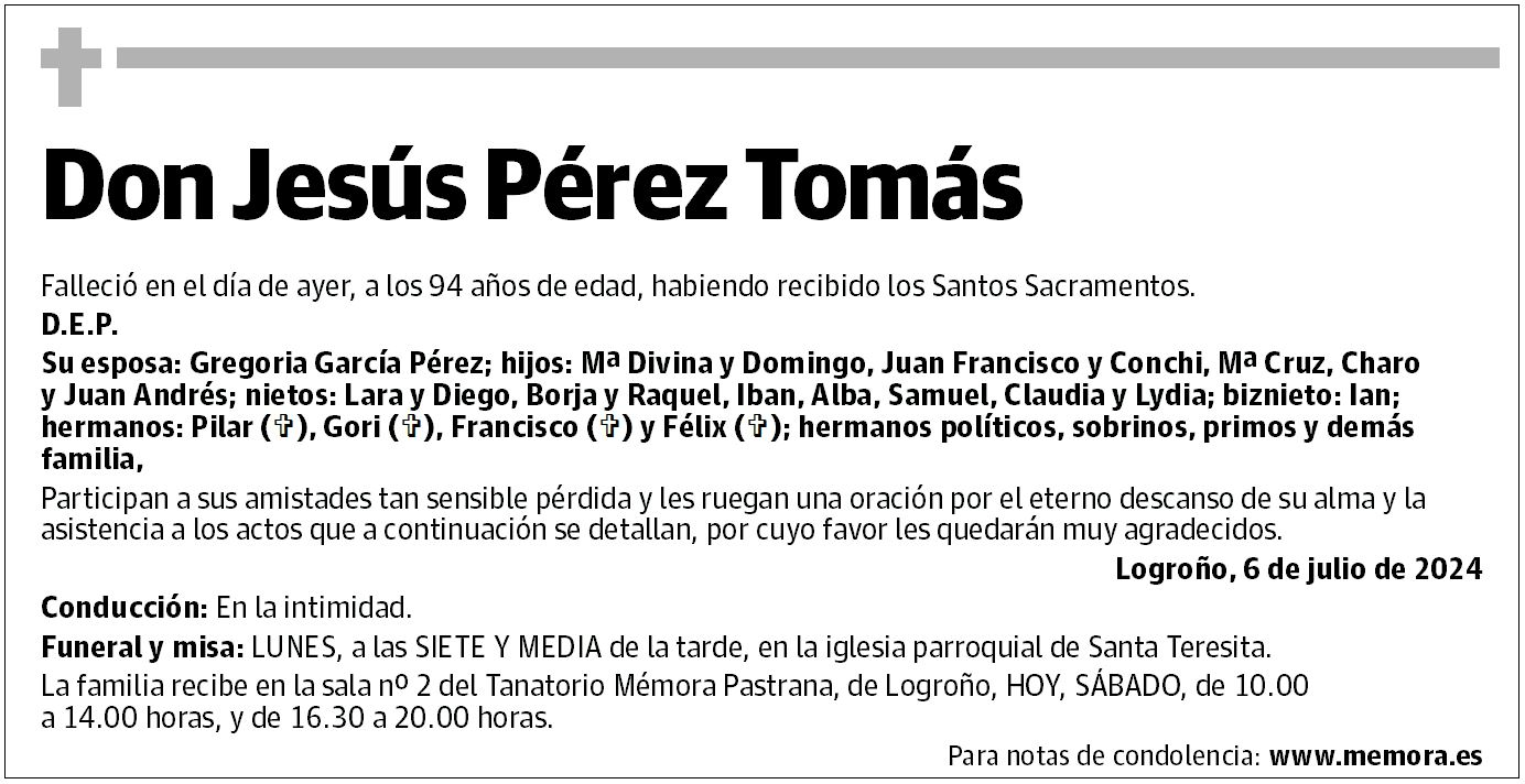 Don Jesús Pérez Tomás