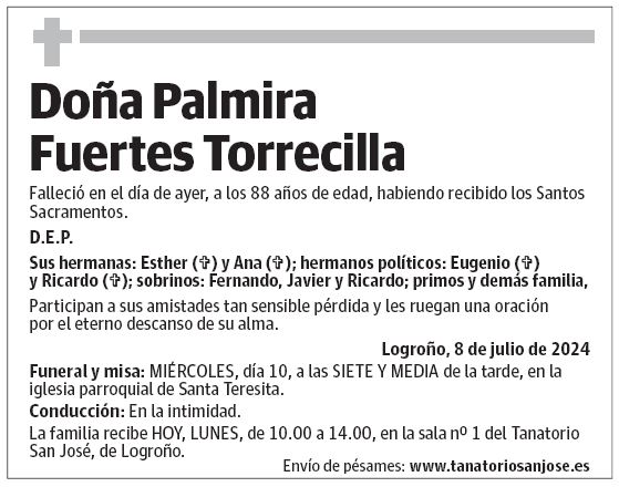 Doña Palmira Fuertes Torrecilla