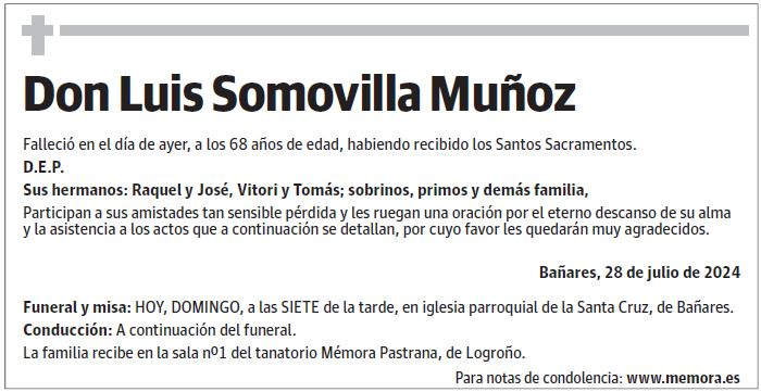 Don Luis Somovilla Muñoz