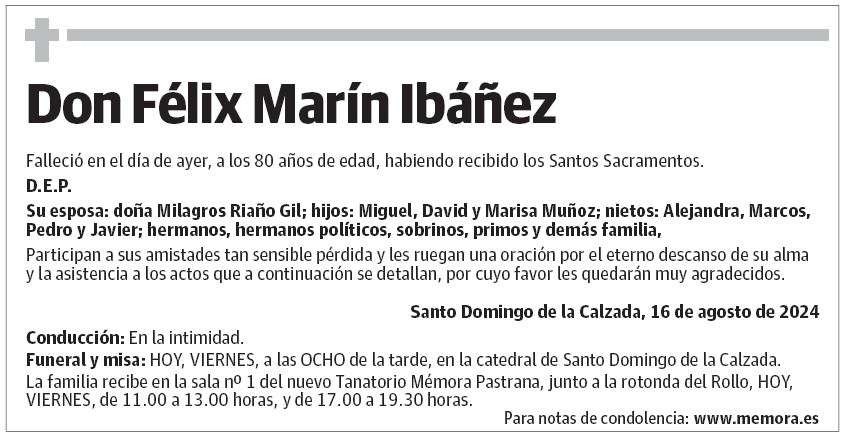 Don Félix Marín Ibáñez