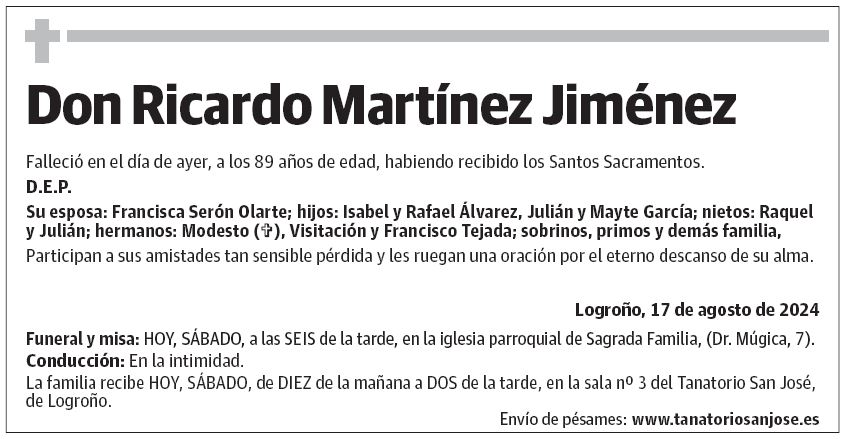 Don Ricardo Martínez Jiménez