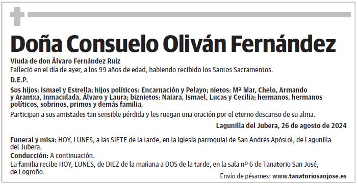 Doña Consuelo Oliván Fernández