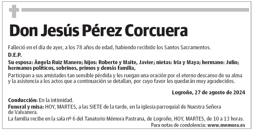 Don Jesús Pérez Corcuera
