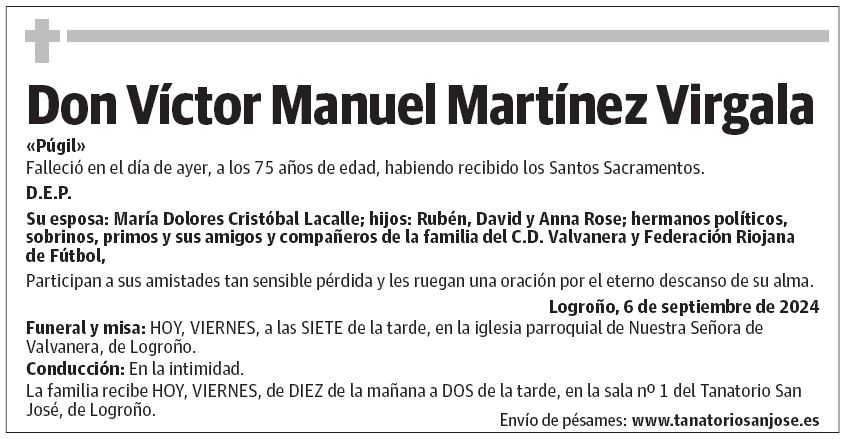 Don Víctor Manuel Martínez Virgala