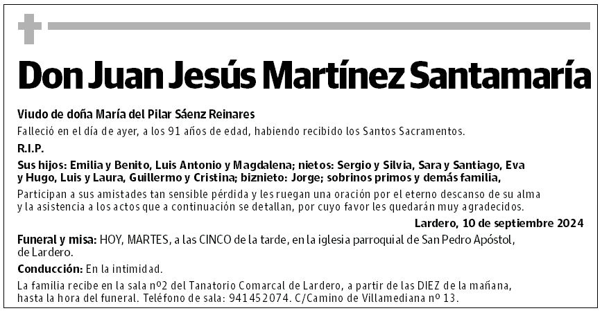 Don Juan Jesús Martínez Santamaría