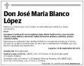 Don José María Blanco López